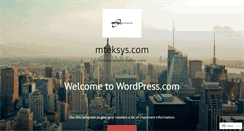 Desktop Screenshot of mteksys.com